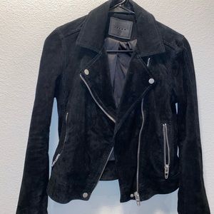 Black Suede collared jacket